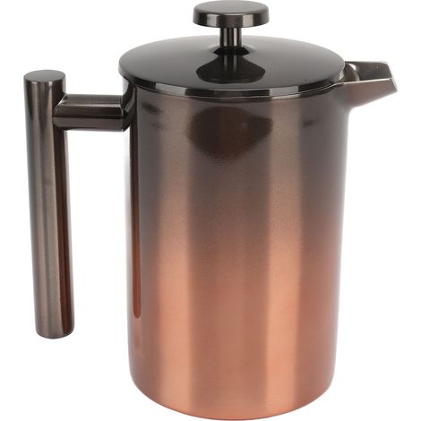 Cafetière à piston avec filtre double couche en acier inoxydable 304 et rampe graduée pour 800 ml (1/5)