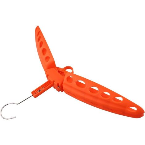 TuseRxln Cintres - Porte-manteaux - Conception pliable pour un transport facile et un séchage plus rapide avec bras élargis - 1 - pour les aventures de plongée+Orange (1/5)