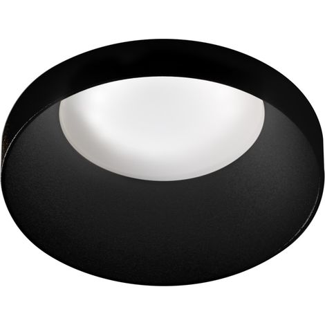 Faretto incasso nero gea led gfa1161 gu10 led ip20 alluminio lampada soffitto tondo