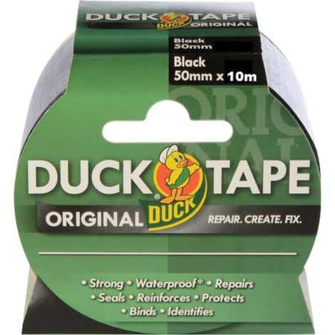 Premium Shurtape Duck Tape® Original, 50mm x 10m, Black - Model SHU260111