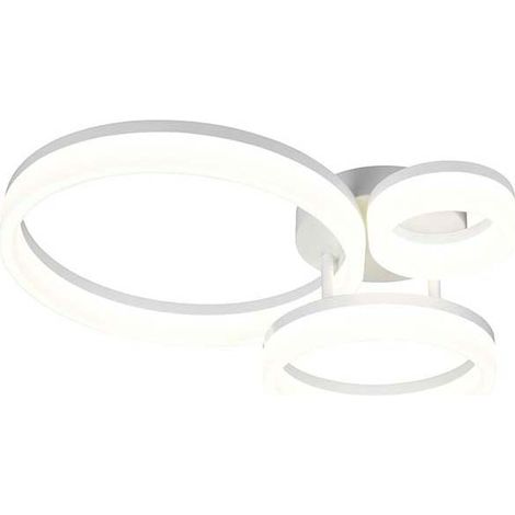 LED Deckenleuchte Deckenlampe Wohnzimmerlampe weiß modern B 51 cm