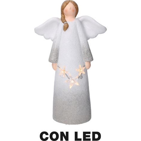 Ángel resina led blanco cm24x11,5h41 (1/3)