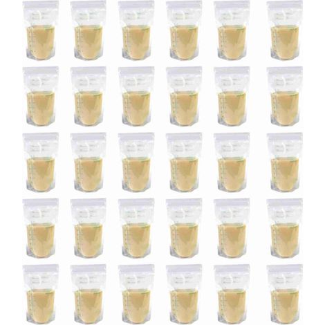 30 Sachets de Conservation de Lait Maternel 200ML Petit Format Plat Bec Verseur Plat Réutilisable Sac de Lait Dispositif pour Maison (1/5)