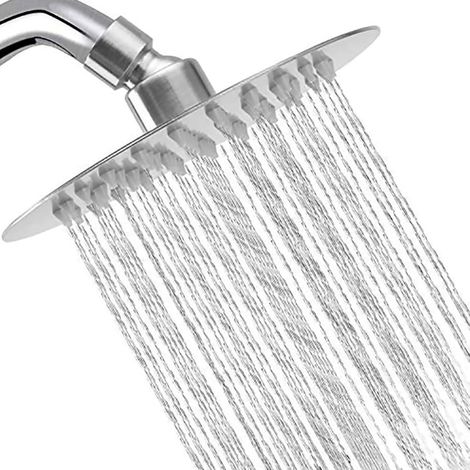 Tête de Douche Pluie 360° Pommeau Douche Acier Inoxydable, Économie d'Eau avec Effet Pluie Relaxant (1/5)