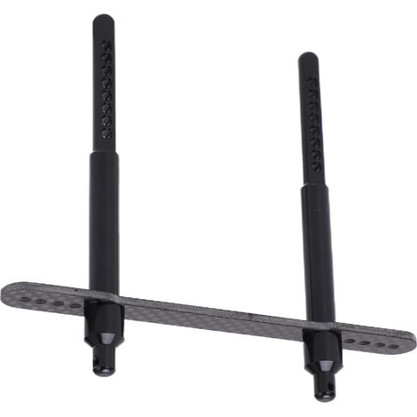 Kit de supports de carrosserie avant et arrière en alliage d'aluminium pour voiture RC AXIAL SCX10 90046 9004797 mm / 3,8 pouces (1/5)