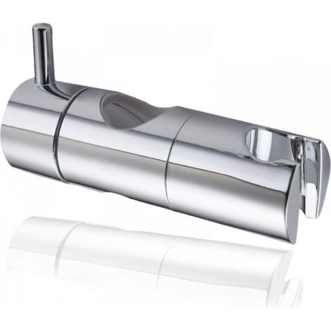 Support Pommeau Douchette, Accroche Douche à Main Ventouse, Fixation Pommeau Douche Mural, Curseur Douche Universel Remplaçable Curseur (22mm, Argent) (1/5)