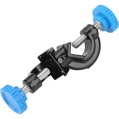 Lot de 2 supports de tiges de laboratoire à pince croisée avec pince de serrage
