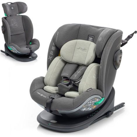 Siege auto - BABYAUTO - XPERTA - Groupe 0/1/2/3 - 40/150 cm - I-Size - Pivotant - Inclinable - Avec réducteur - Olive (1/5)