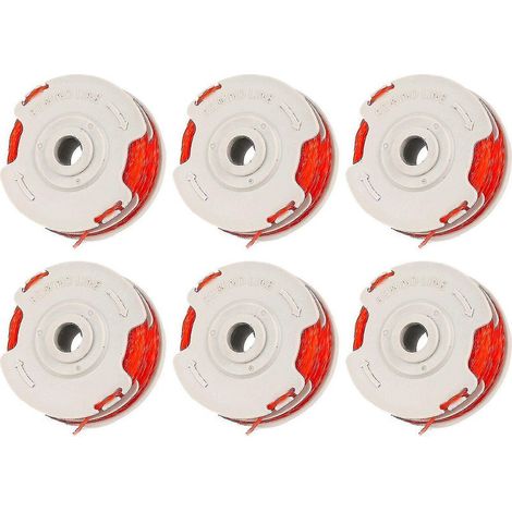 Soavoa Lot de 6 Bobines et Lignes de Rechange pour Coupe-Bordures Flymo FLY021 Durables Efficaces (1/5)