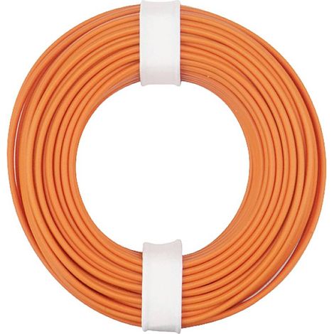 Donau Elektronik 150-017 Fil de câblage 1 x 0.50 mm² orange 10 m