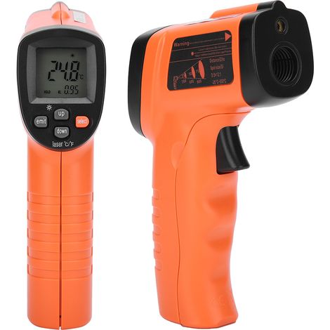 Thermomètre infrarouge industriel en plastique - appareil de mesure de température - détecteur - instrument de mesure (1/5)