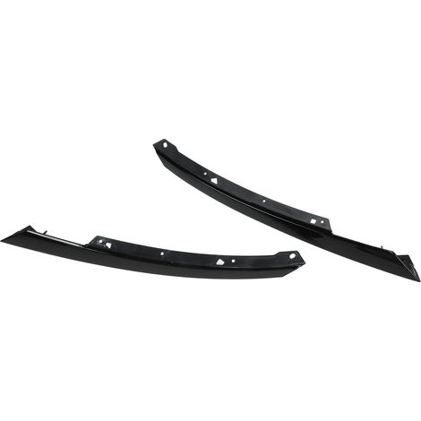 1 paire d'enjoliveurs de phares 71129TEDT01 pour Honda Civic LX SE Sport Hatchback 2017 à 2021, noir brillant (1/5)