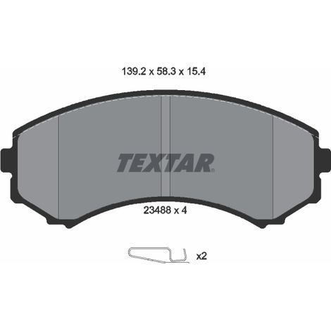 Kit de plaquettes de frein, frein à disque Textar 2348801 FORD ASIA & OCEANIA