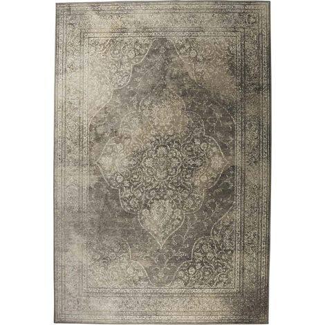 Tapis 200x300 cm en tissu beige - RUGGED (1/5)