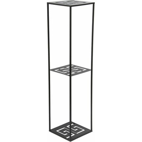 Supporto per fiori moderno da terra, 100 cm, nero. (1/5)