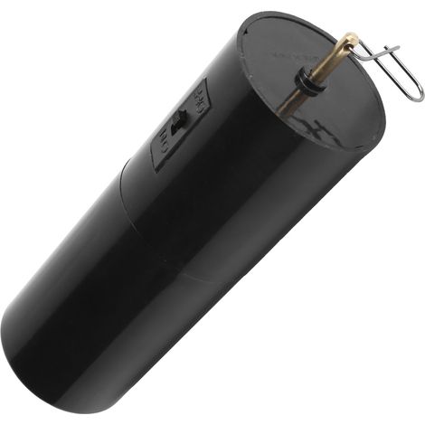 Moteur rotatif noir suspendu pour carillons éoliens, accessoire de décoration de jardin à piles mobiles (1/5)