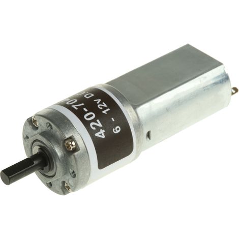 Motoréducteur CC RS PRO, 12 V, 1,5 W, 76 tr/min, dia. de l'arbre 4mm ( Prix pour 1 )