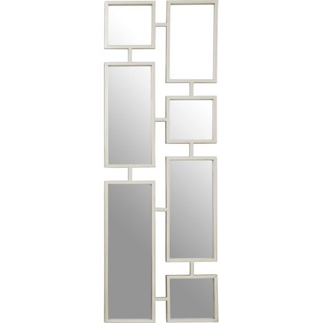 Premier Housewares Beauly Silver Finish Iron Frame Mirror (1/5)