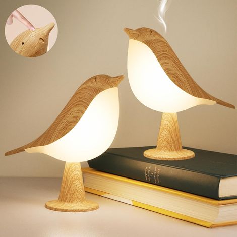 Juego de 1 lámpara de mesita de noche táctil, lámpara de mesa recargable con 3 modos de atenuación, 3000K-6000K, 1800mAh, inalámbrica, decoración del hogar, perfecta para el dormitorio o la oficina -  (1/5)