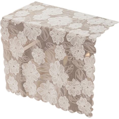 Chemin de table en dentelle – ajouré et infroissable – pour table à manger et commode – Set de table de protection pour mariage (1/5)