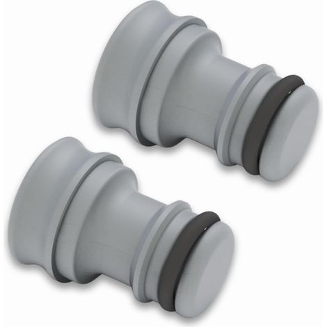 Bouchon de Fermeture avec Joint d'Étanchéité, pour Tuyaux 13 mm (1/2 Pouces) et 15 mm (5/8 Pouces), Bouchon Aveugle Anti-Fuite pour Jardin (1/4)