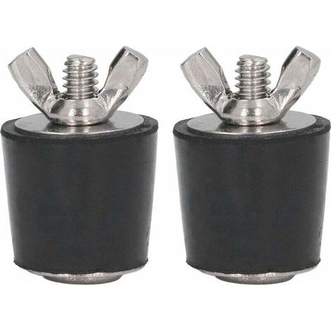 Bouchons en Caoutchouc pour piscines, 2 pièces Bouchons en Caoutchouc pour Piscine hivernage Bouchon Conique Accessoires de Piscine 25mm (1/5)