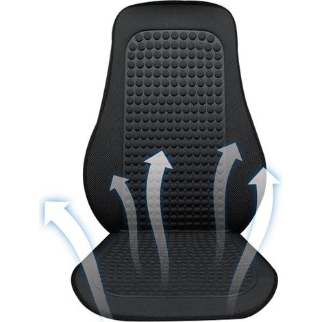 Housse de siège rafraîchissante pour Voiture, Housse de siège de Voiture rafraîchissante, aérée et Respirante, Coussin d'air de Refroidissement pour siège, pour Voiture, Camion, SUV