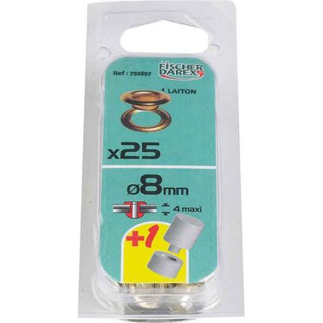 Chiodini da 10 mm x 25 pezzi in ottone senza attrezzi per l'installazione