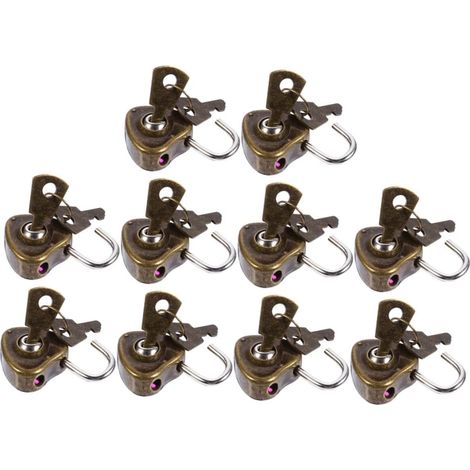 de valise et mini cadenas polyvalents en fer en forme de c (1/5)