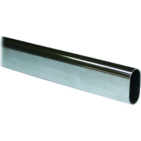 Barre de penderie ovale longueur 2,35 m