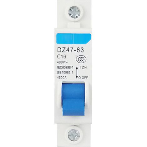 Irovami Disjoncteur différentiel miniature unipolaire 400 V pour usage domestique, montage sur rail DIN DZ47-63 (1/5)