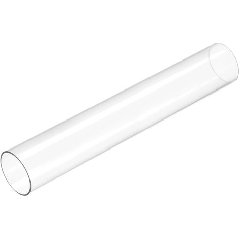 9.6" Tuyau en Plastique Rigide Transparent 30mm x 32mm(1 1/4") Tube Rond en Polycarbonate pour l'Éclairage de la Plomberie d'Eau (1/5)