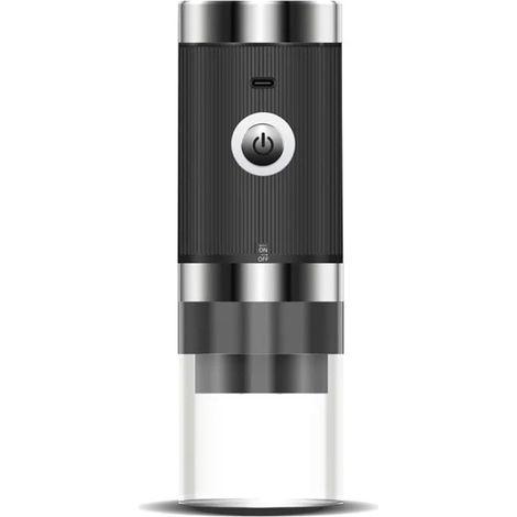 Tragbare Kaffeemaschine, tragbare elektrische Kaffeemühle, vollautomatisch, schwarz (1/5)