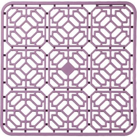 Tapis d'évier en silicone pour évier de cuisine Grille de protection pliable résistante à la chaleur Grille de séchage antidérapante pour fond d'évier en porcelaine en acier inoxydable de ferme (1/5)
