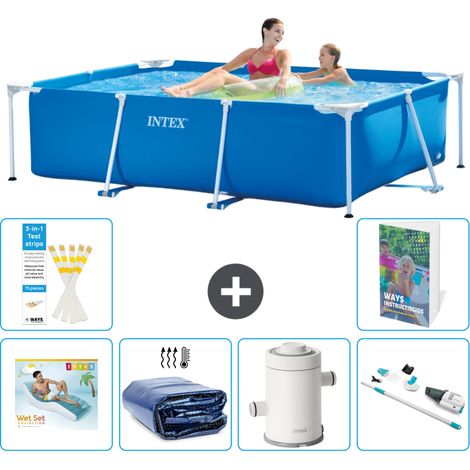 Rechteckiger Frame Pool - 220x150x60 cm - 7-teilig S87