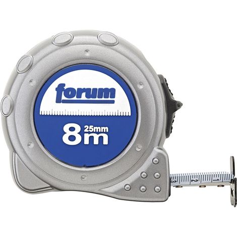 Forum Taschenbandmaß Stahlband 8 m x 25 mm (1/4)