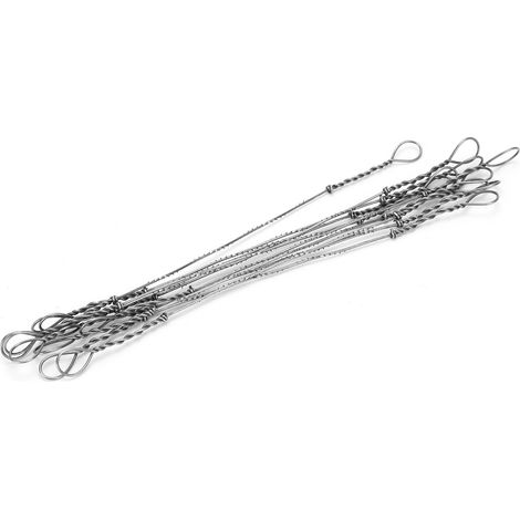 Scie à métaux 10 lames carbone, lames de rechange 130mm, rubans droits coupe, fil acier haute résistance, lot de 10 (1/5)