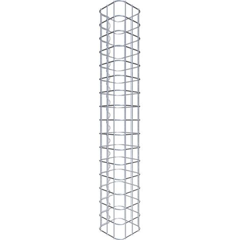 Gabiondeco - Colonne de Gabion carrà©e. 17 cm x 17 cm. mailles 5 x 5 cm - hauteur : 80 cm - Made in Germany (1/5)