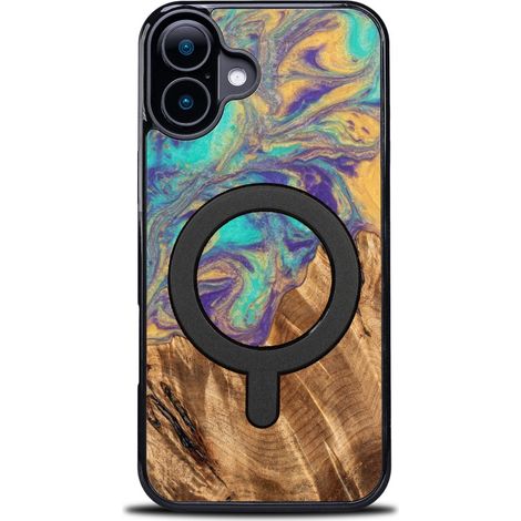 Coque Bewood Unique pour iPhone 16 Plus - Planètes - Mercure avec MagSafe (1/5)