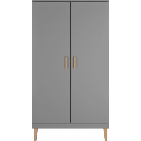 Armadio 2 ante Kubi grigio 55cm