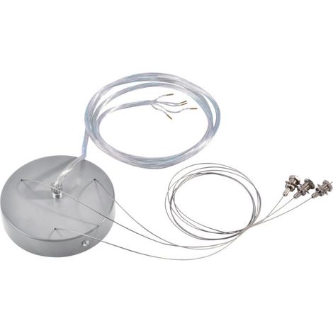 Intérieur Kit de suspension à 5 fils pour plafonnier MEDO gris IP 20 - SLV - 135254 (1/2)