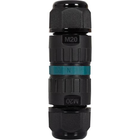 Ledkia – Connecteur câble étanche 3 contacts 0.5-2.5mm² IP68 – Installation sans vis – Résistant à l'eau et à la poussière – 24A 450V AC (1/2)