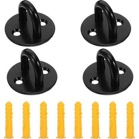 Lot de 4 crochets plafond - inox - pour suspension et maison (1/5)