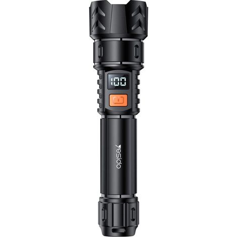 Lampe torche LED rechargeable Yesido TC10 Noire