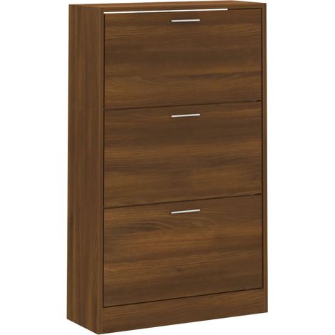 Scarpiera scarpiera mobile contenitore ingresso corridoio soggiorno 63 x 24 x 103 cm legno ingegnerizzato marrone 020021644