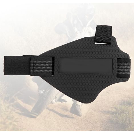 Verstellbare, rutschfeste Motorradstiefelüberzüge aus Nylon, komfortabler Stiefelschutz beim Schalten, schwarz (1/5)