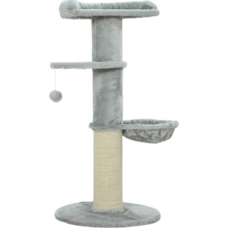 Albero tiragraffi multilivello grigio chiaro 48 x 48 x 103,5 cm HOMVRA (1/5)