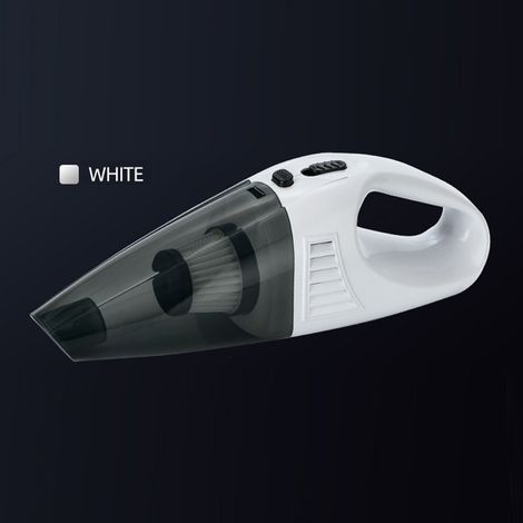 Aspirateur voiture sans fil compact ergonomique main utilisation solide liquide domestique blanc prise UE (1/5)