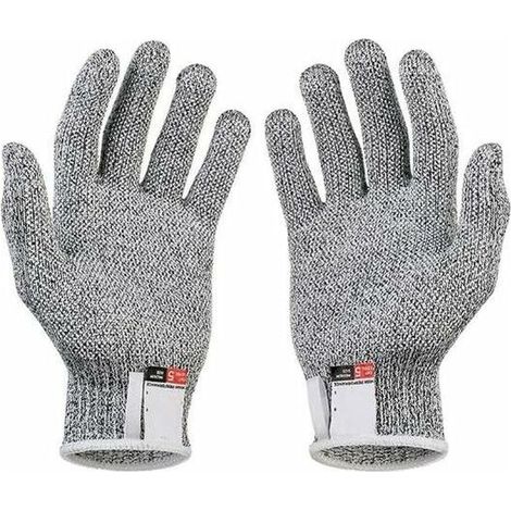 2 Paires de Gants Résistants aux Coupures Gants Anti Coupures de Niveau 5 Certifiés EN 388 Gants de Travail de sécurité pour Cuisine Butcher Jardinage Bricolage S (1/5)