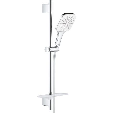 Grohe Vitalio SmartActive - Conjunto de cabezal de ducha, 3 chorros, barra y manguera, cromo 26596000 (1/2)